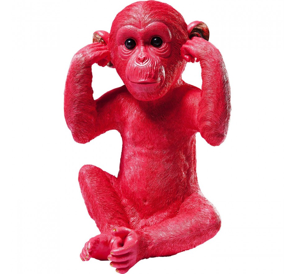 Money Box monkey Kikazaru red Kare Design