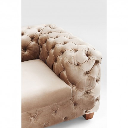 Sofa Desire Velvet Ecru 3-seater Kare Design