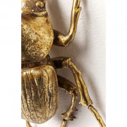 Wanddecoratie Herkules Beetle goud Kare Design
