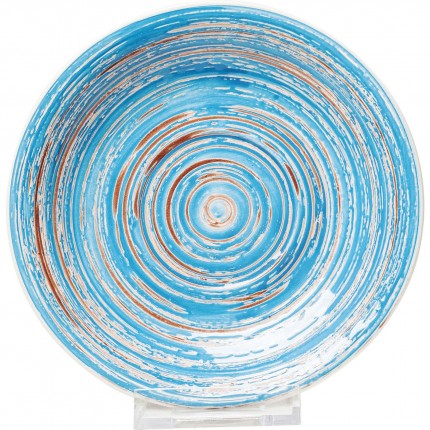 Plate Swirl Blue Ø19cm (4/set) Kare Design