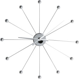 Wall Clock Like Umbrella Balls Chrome Kare Design