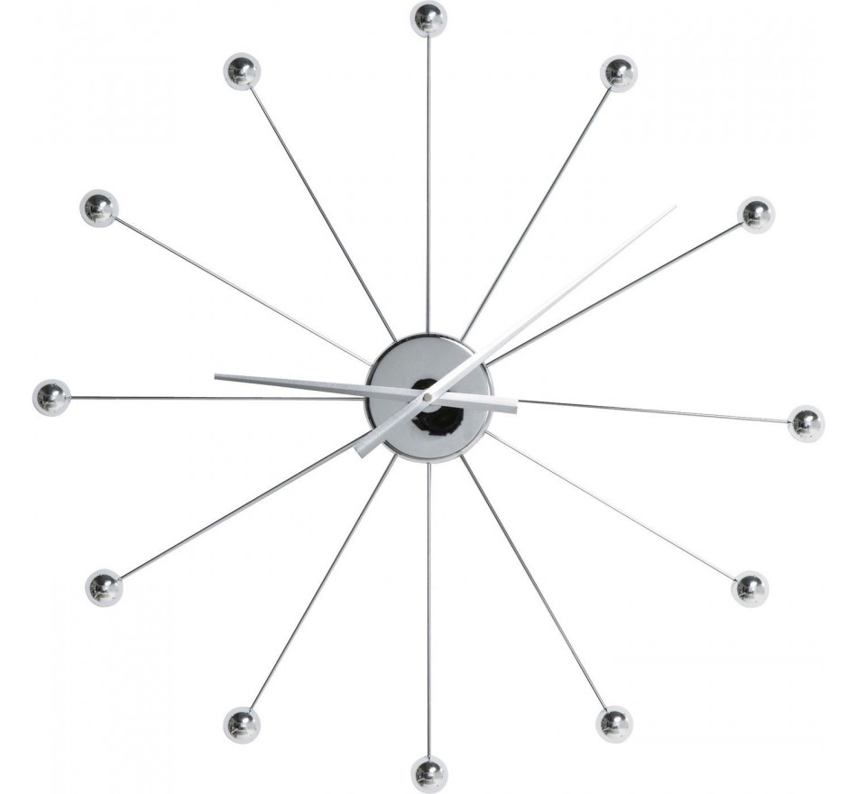 Horloge murale Like Umbrella chrome Kare Design