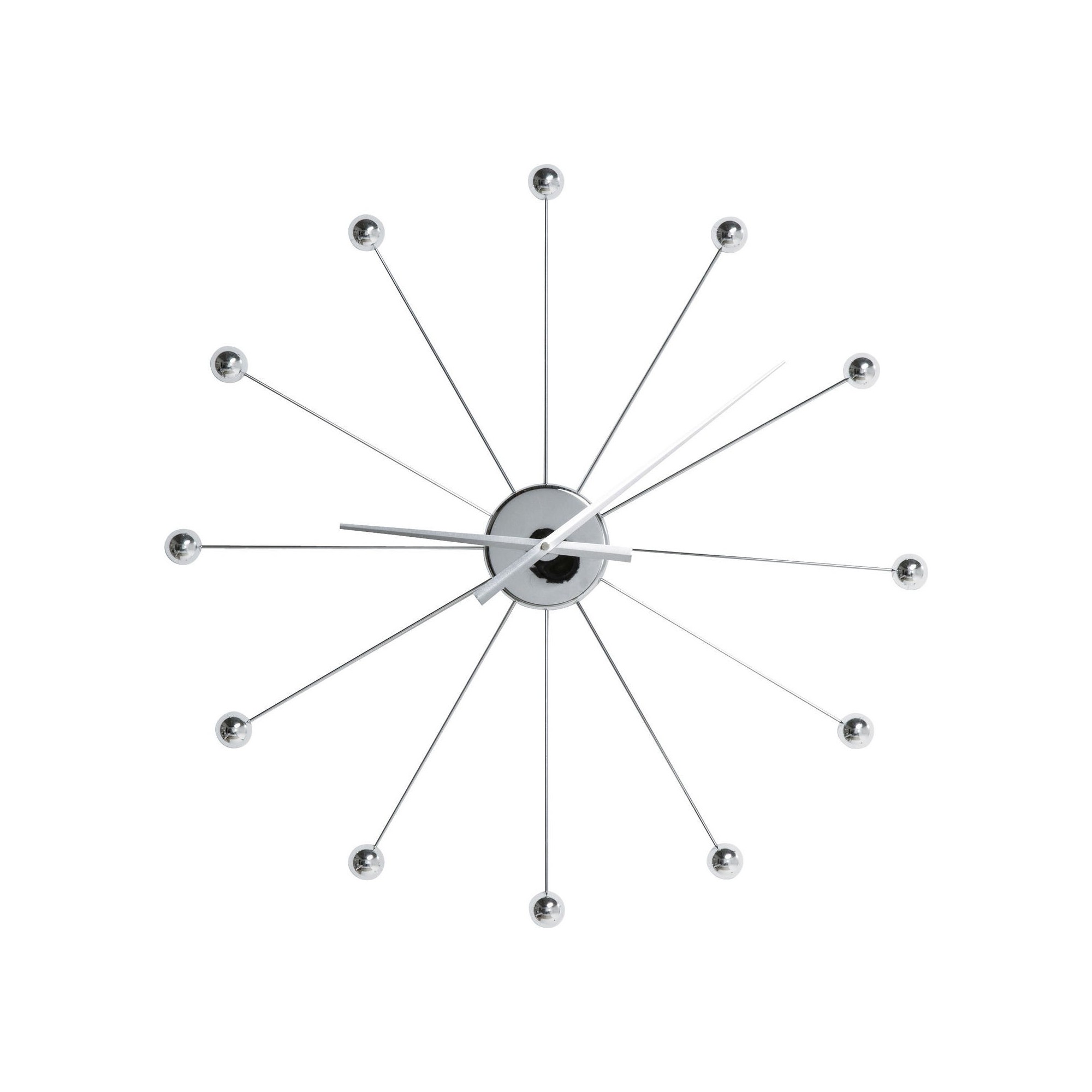 Wall Clock Like Umbrella Balls Chrome Kare Design