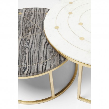 Coffee Table Mystic Round (2/Set) Ø90cm Kare Design