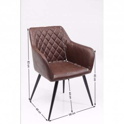 Chair with armrests San Remo Kare Design
