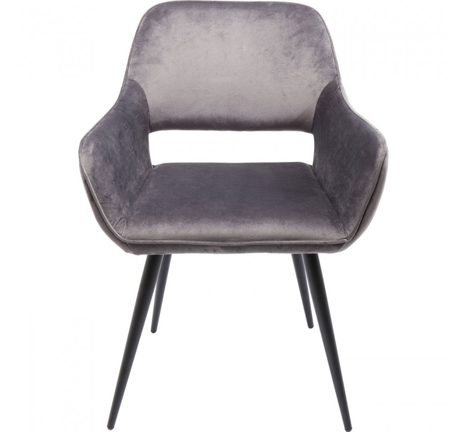 Stoel met armleuningen San Francisco grijs Kare Design