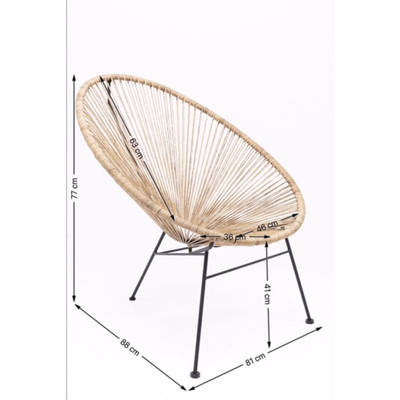 Chaise Spaghetti  nature