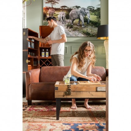 Bar-coffre Globetrotter croco 153cm Kare Design