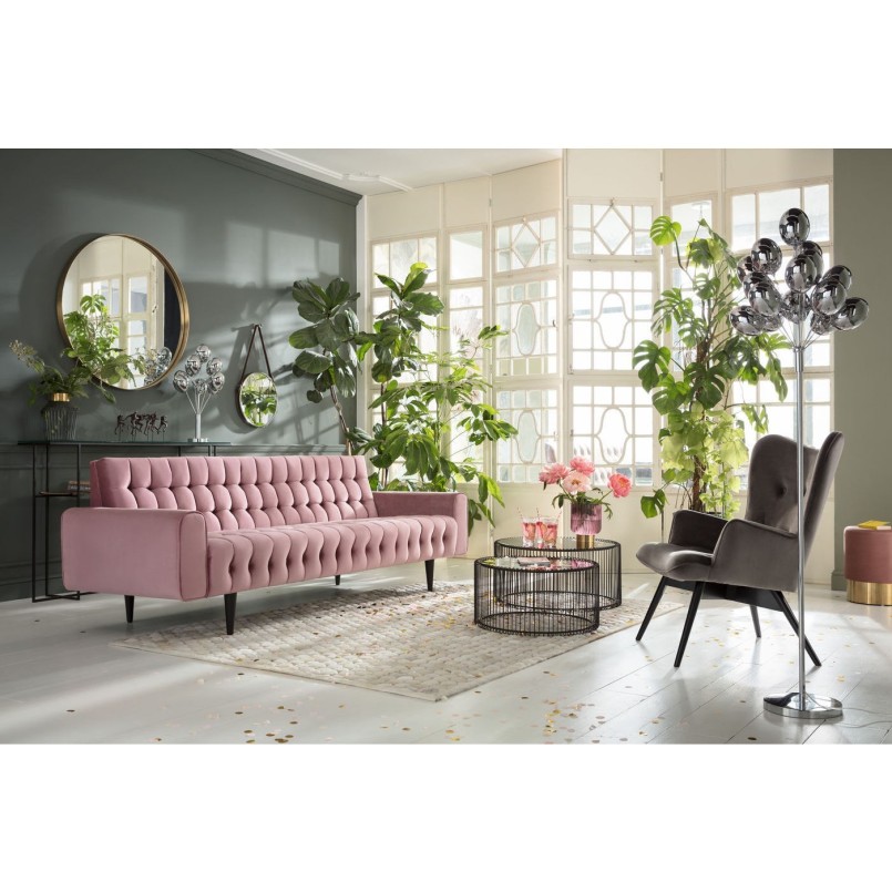 Table basse ronde Wire noir 2/set Kare Design