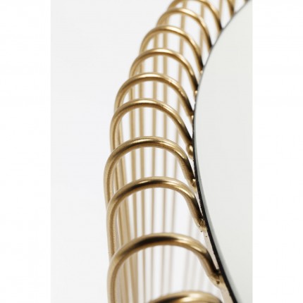 Side Table Wire Brass (2/Set) Ø44cm Kare Design