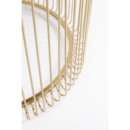 Side Table Wire Brass (2/Set) Ø44cm Kare Design