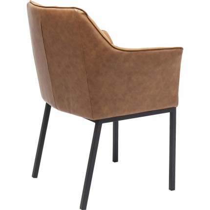 Chair with armrests Thinktank Brown Kare Design