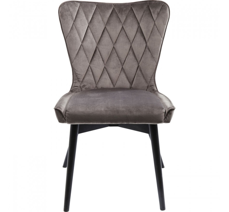 Chair Marshall velvet grey Kare Design
