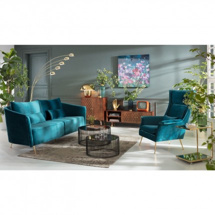 Sofa Vegas Forever Bluegreen 3-Zits Kare Design