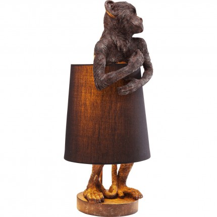 Tafellamp Animal Monkey Bruin Zwart Kare Design