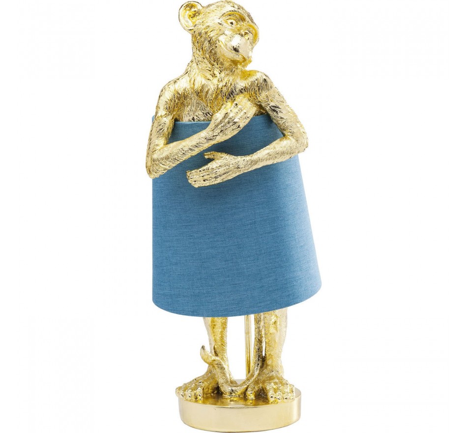 Monkey Table Lamp Animal Kare Design, Table Lamps Gold And Blue