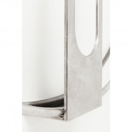 Wandklok Clip zilver 60cm Kare Design
