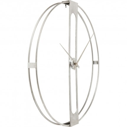 Wall Clock Clip Silver Ø60cm Kare Design