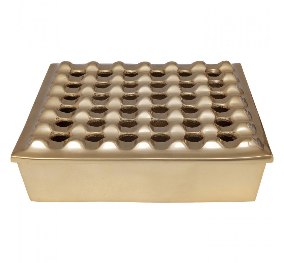 Ashtray Soho Square Brass 25x25cm Kare Design