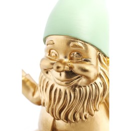 Déco nain doré zen 19cm Kare Design