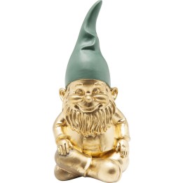 Déco nain doré assis 19cm Kare Design