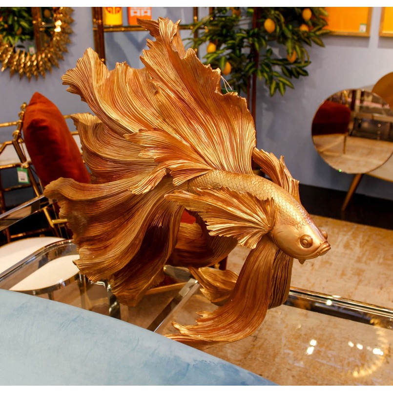 Déco Poisson combattant doré 63cm Kare Design