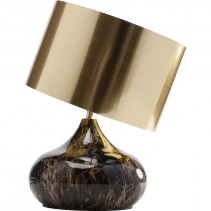 Tafellamp Mamo Deluxe bruin en goud Kare Design