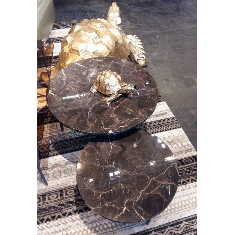 Deco Figurine Turtle Gold Small Kare Design