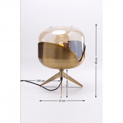 Tafellamp Goblet Ball goud Kare Design