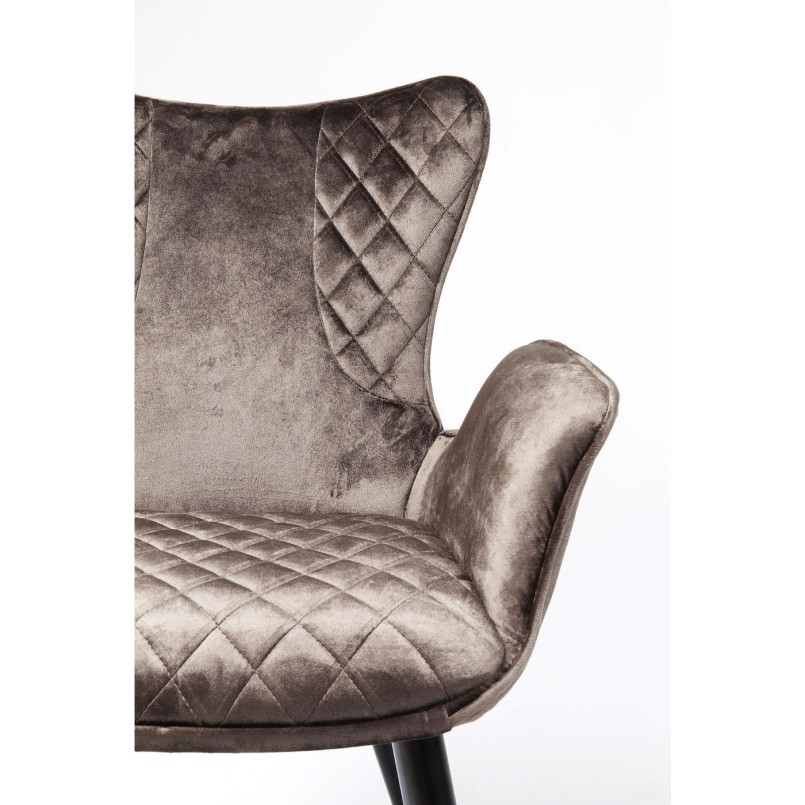 Chair with Armrest Dream Brown Kare Design