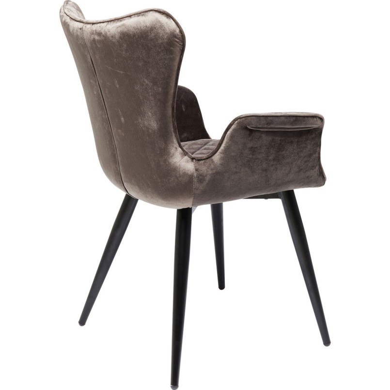 Chair with Armrest Dream Brown Kare Design