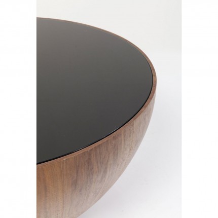 Coffee Table Tear Drops Walnut Ø80cm Kare Design