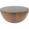 Table basse Tear Drops 80cm noyer Kare Design