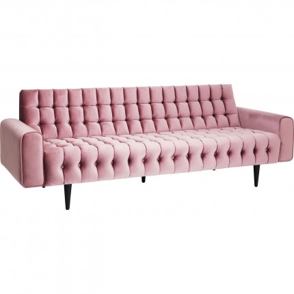 Sofa Milchbar Velvet Pink 3-Seater Kare Design