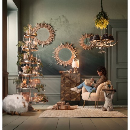 Bijzettafel Animal beer wit Kare Design