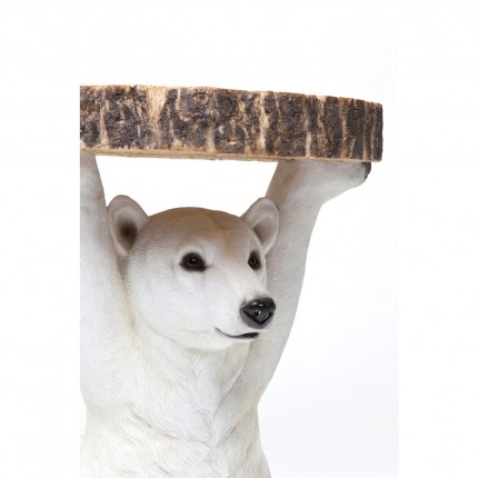 Bijzettafel Animal Polar Bear Ø37cm Kare Design