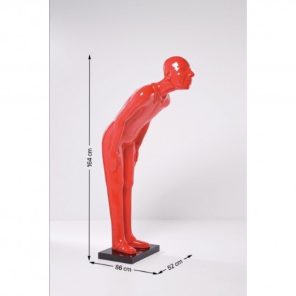 Déco Welcome Guest XL 160cm rouge Kare Design