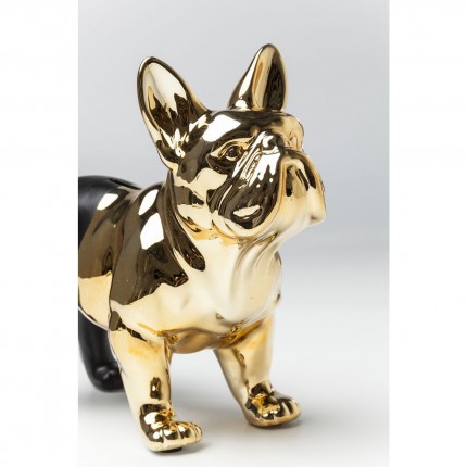Spaarpot Bulldog Gouden-Zwart Kare Design