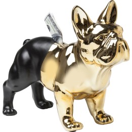 Tirelire Bulldog dorée Kare Design