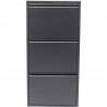Casier à chaussures Caruso anthracite 3 tiroirs Kare Design