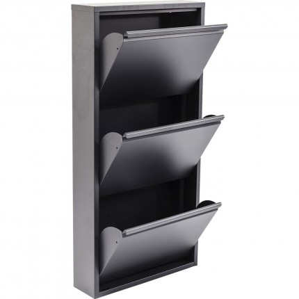 Shoe Container Caruso Anthrazit 3 drawers Kare Design