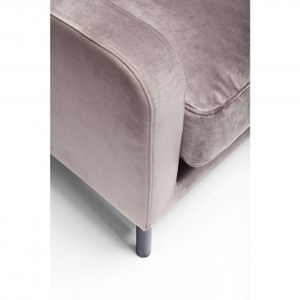 Fauteuil Lullaby fluweel taupe Kare Design