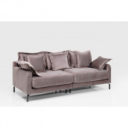 Sofa Lullaby 3-Zits fluweel taupe Kare Design