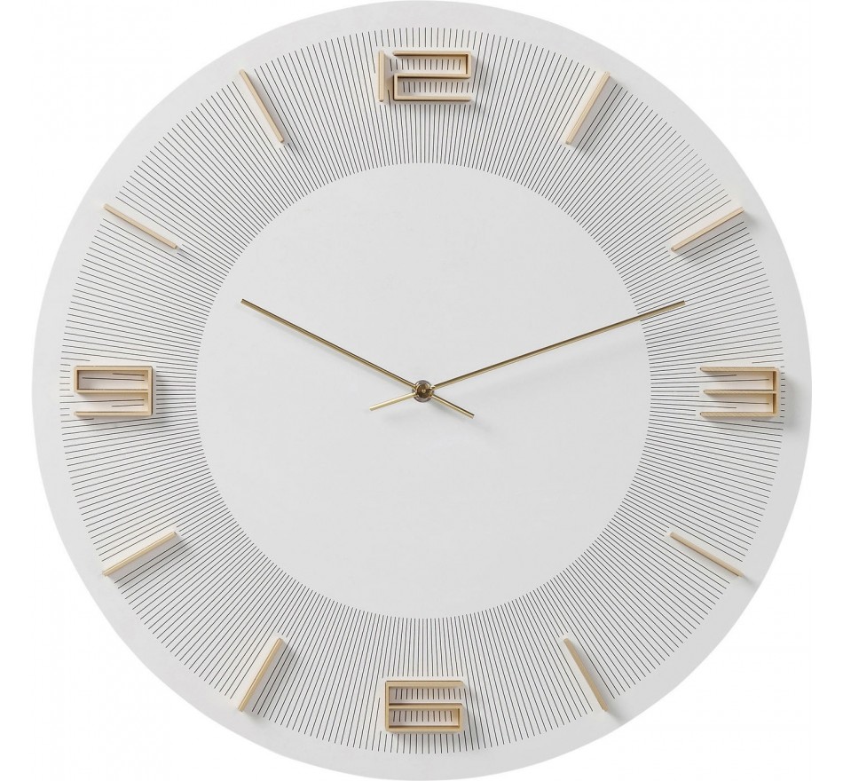 Horloge murale Leonardo blanche Kare Design