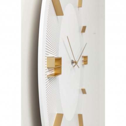Horloge murale Leonardo blanche Kare Design