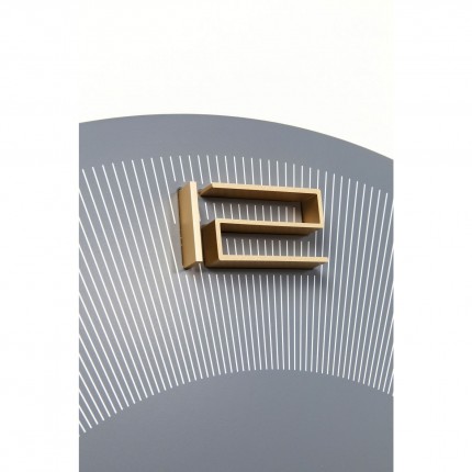 Wandklok Leonardo Grijs/Gouden Kare Design