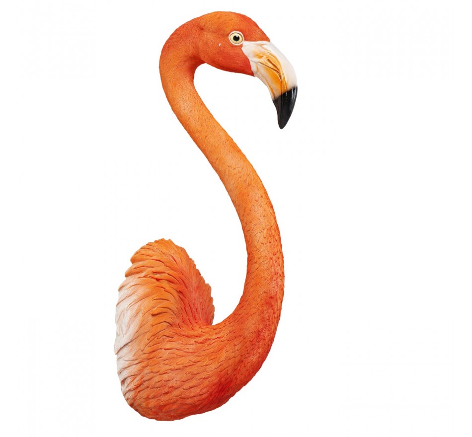 Wanddecoratie Flamingo roze 72cm Kare Design
