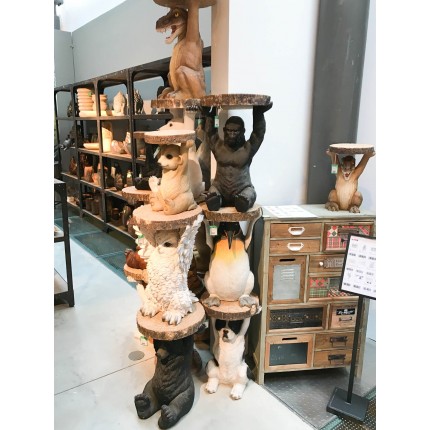 Bijzettafel Animal beer zwart Kare Design