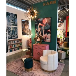 Déco Flamingo Front doré Kare Design