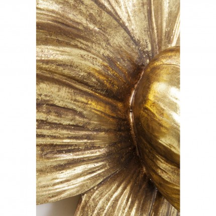 Wanddecoratie Orchidee goudkleurig 44cm Kare Design